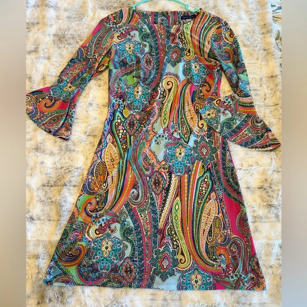 Tommy Hilfiger Paisley Mini Dress - Picture 2 of 5